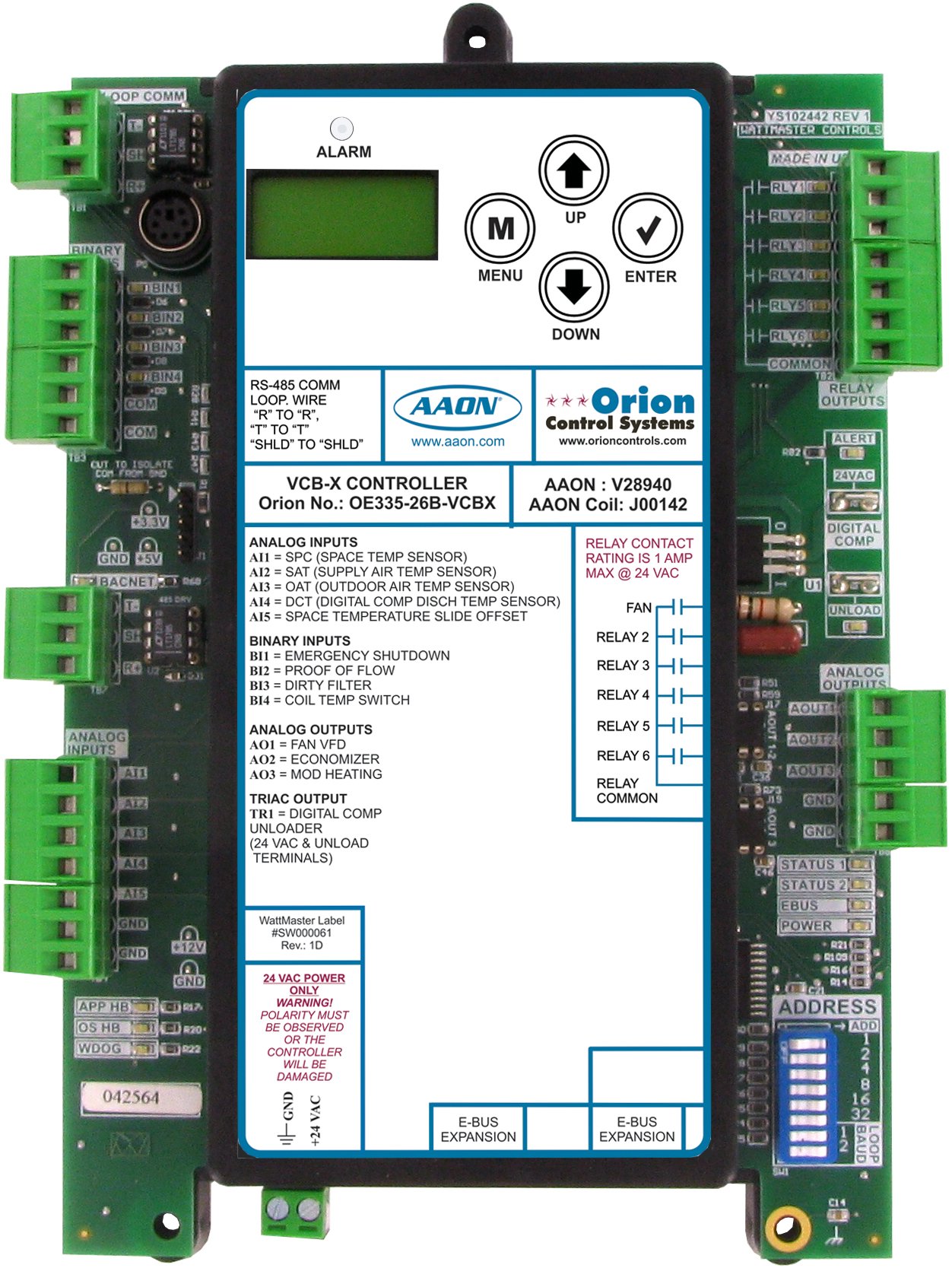 E-BUS Return Air Temperature & Humidity Sensor